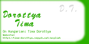 dorottya tima business card